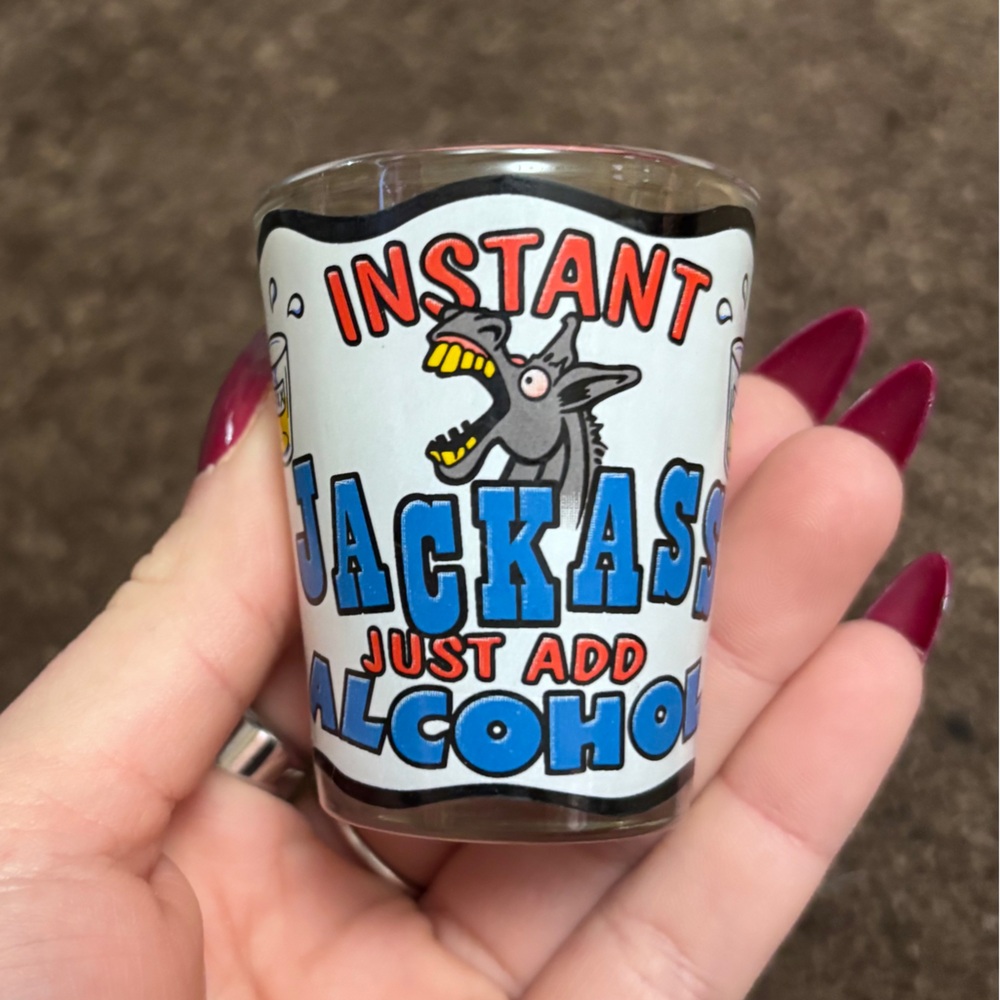 Instant Jackass Shot Glass - Fun Party Supply‎